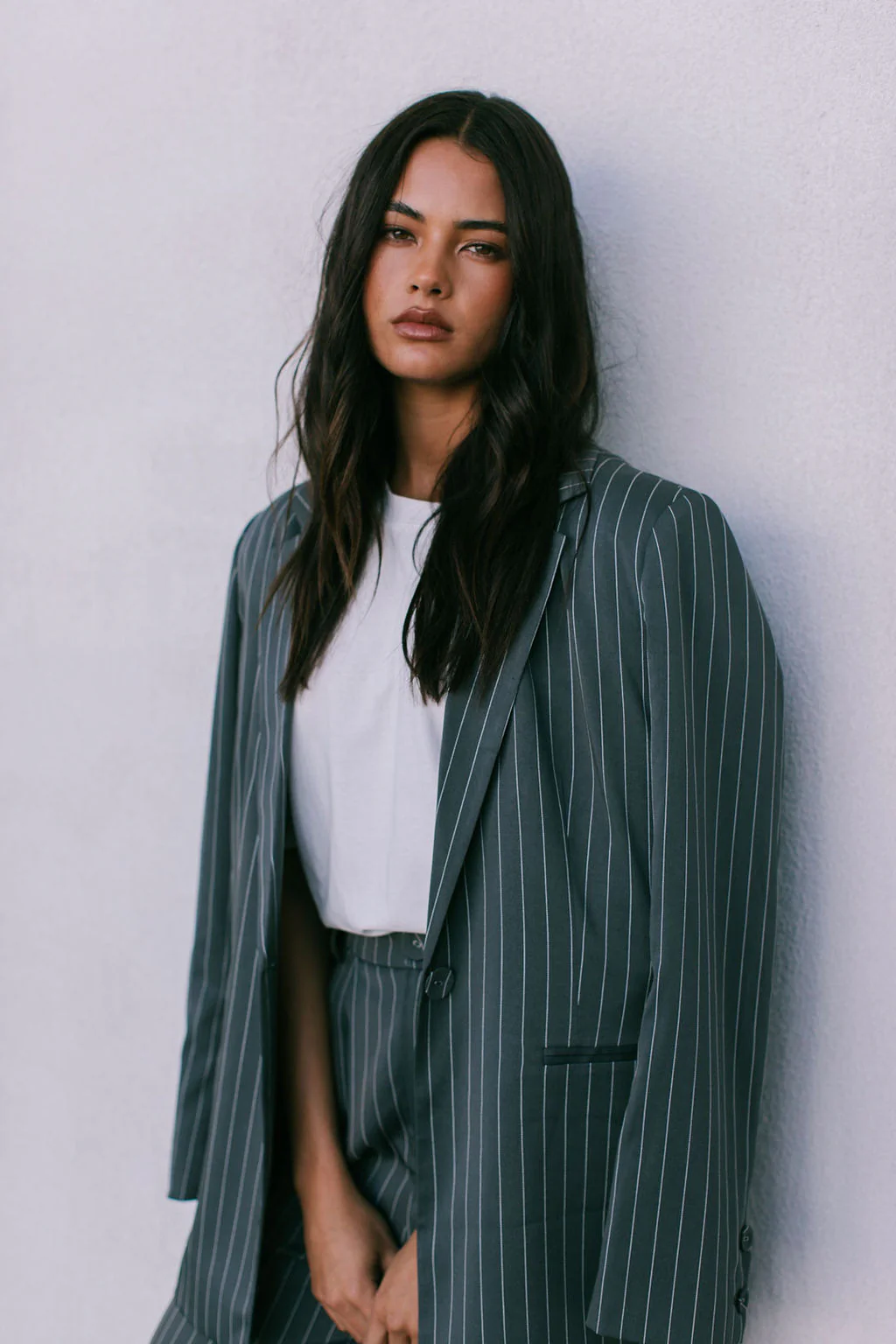 Quade Blazer Charcoal Pinstripe - Image 8