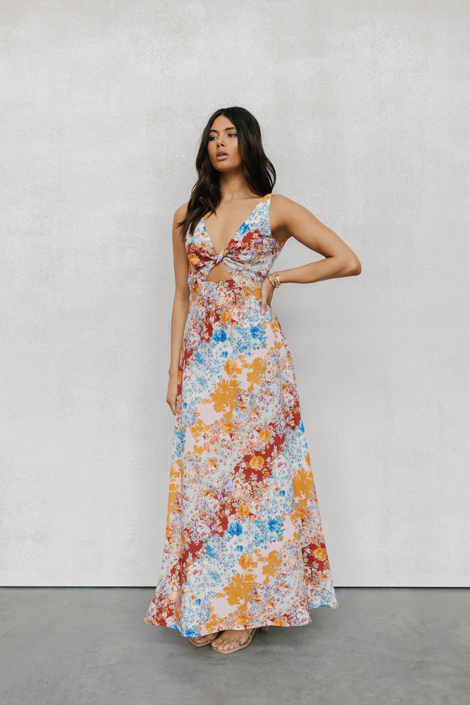 Quaint Maxi Dress Bloom Floral Print - Image 21