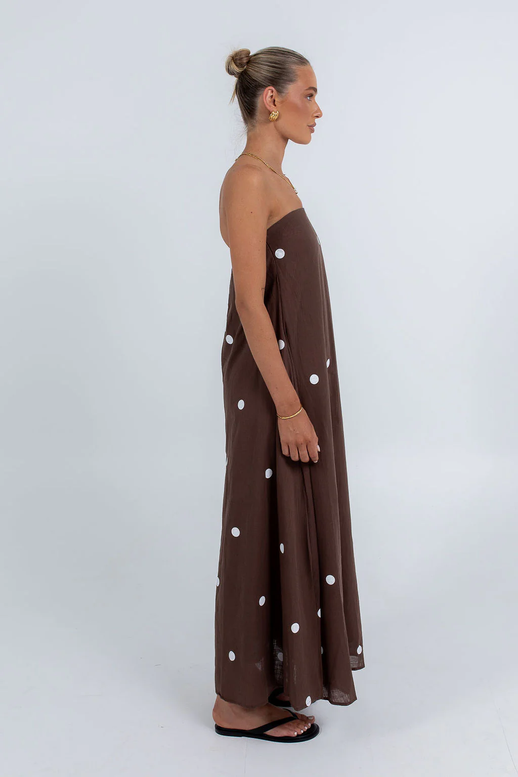 Quella Maxi Dress Chocolate - Image 7