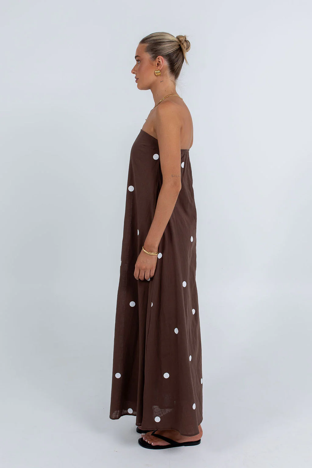 Quella Maxi Dress Chocolate - Image 9