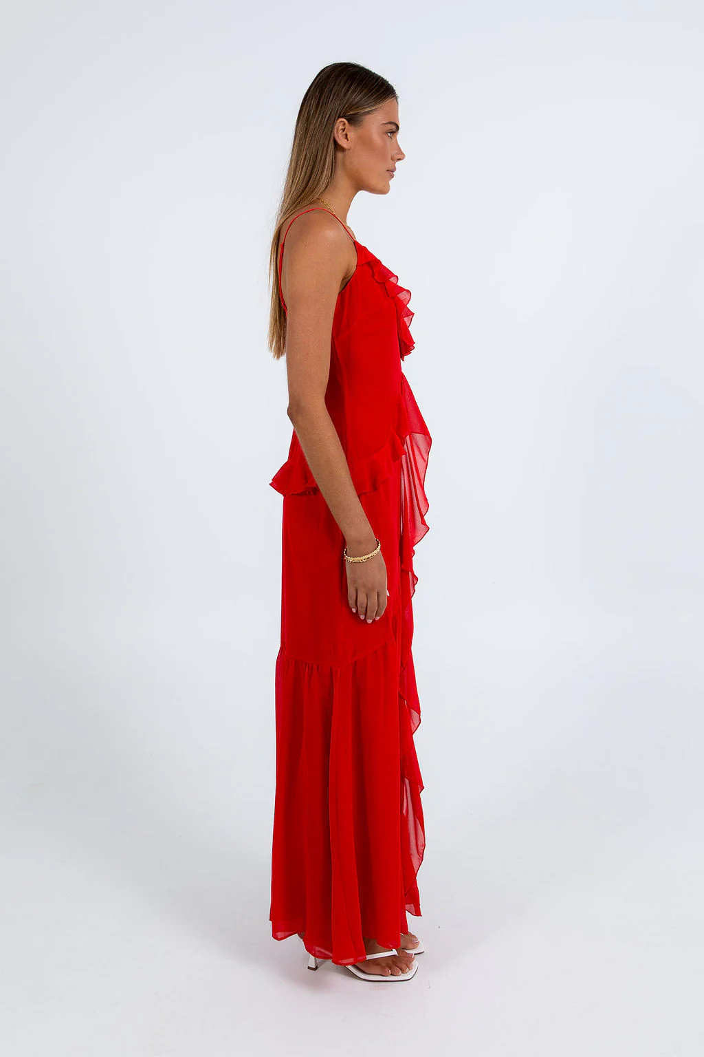 Quista Maxi Dress Red - Image 8