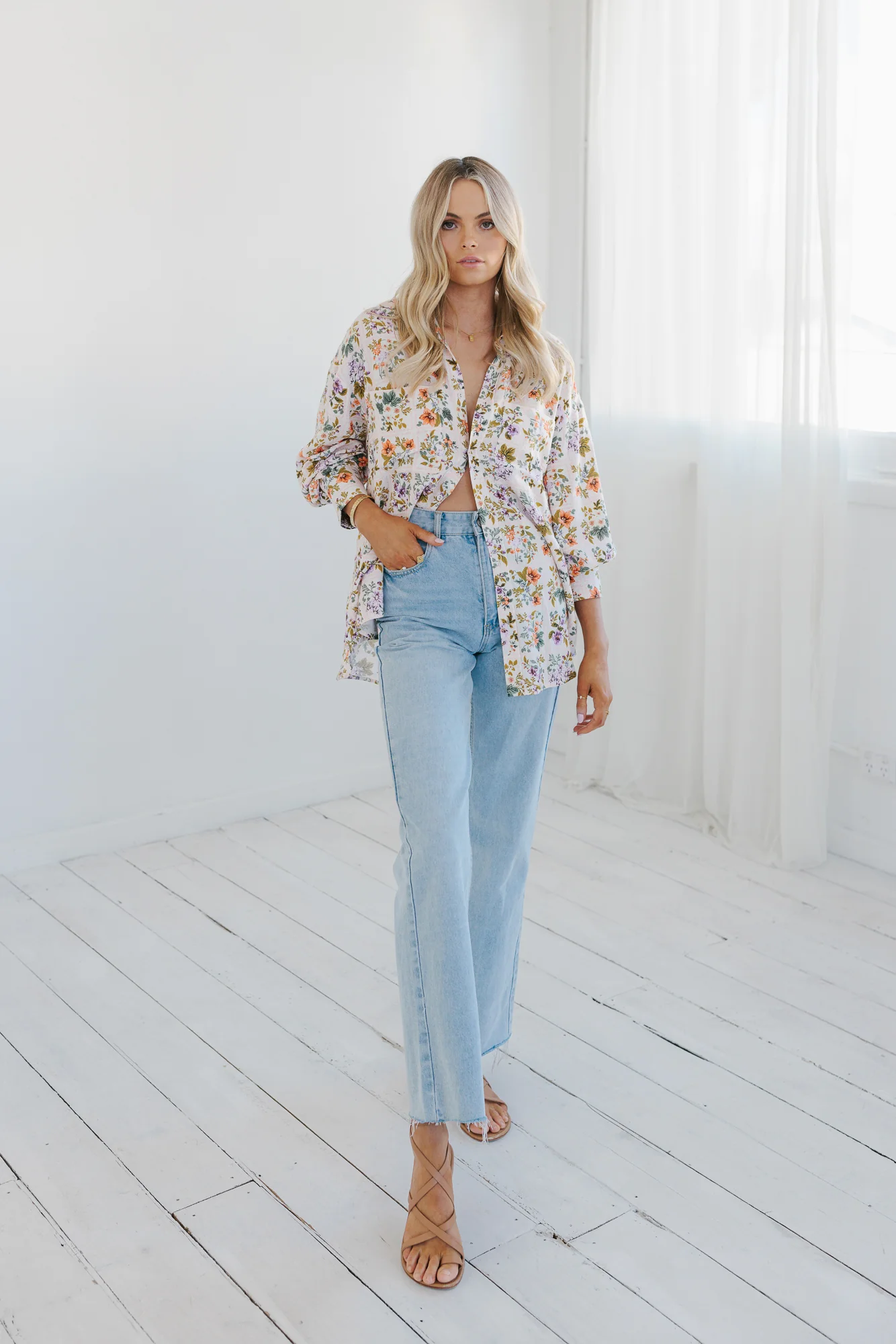 Rhea Shirt Floral Tile - Image 11