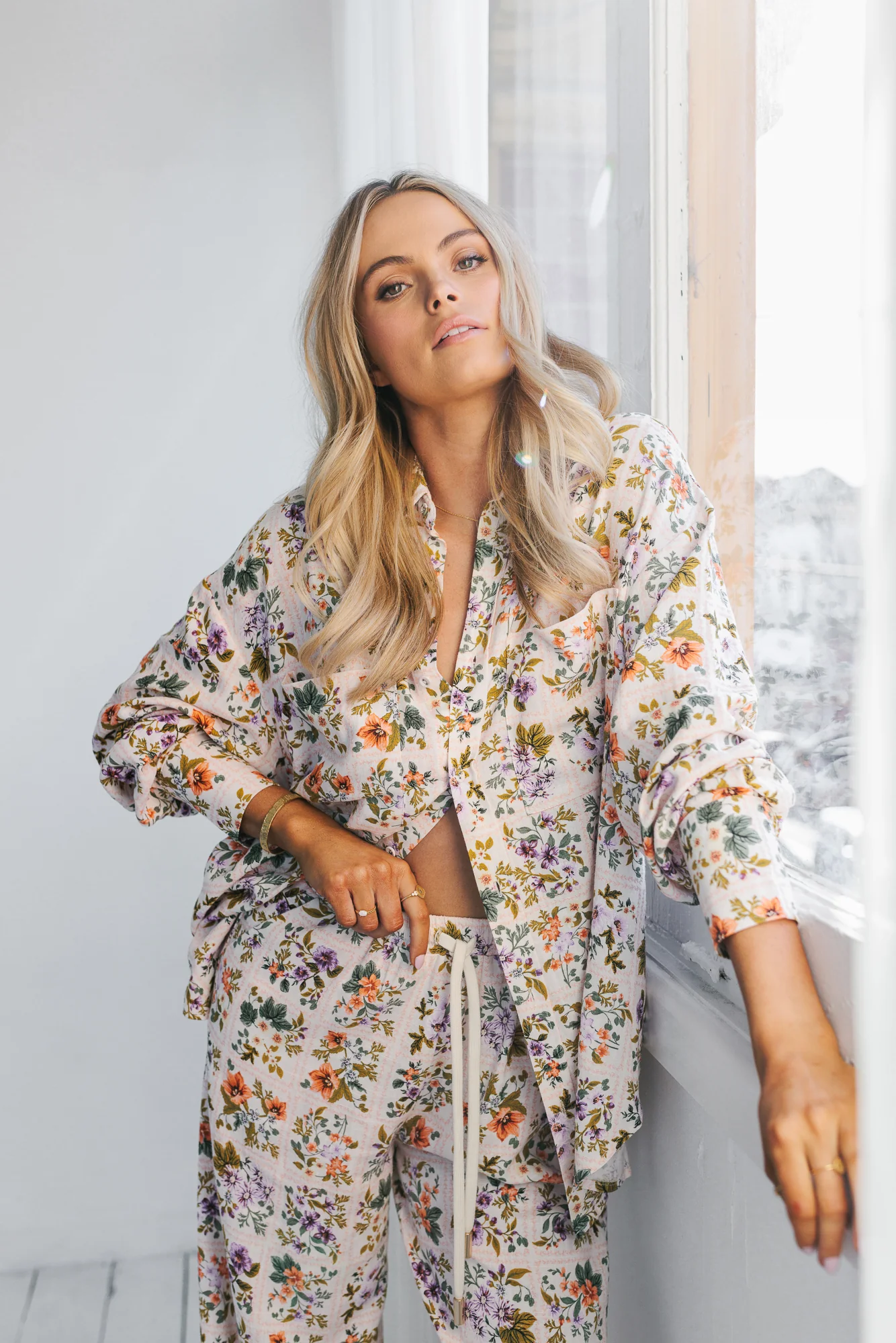 Rhea Shirt Floral Tile - Image 15