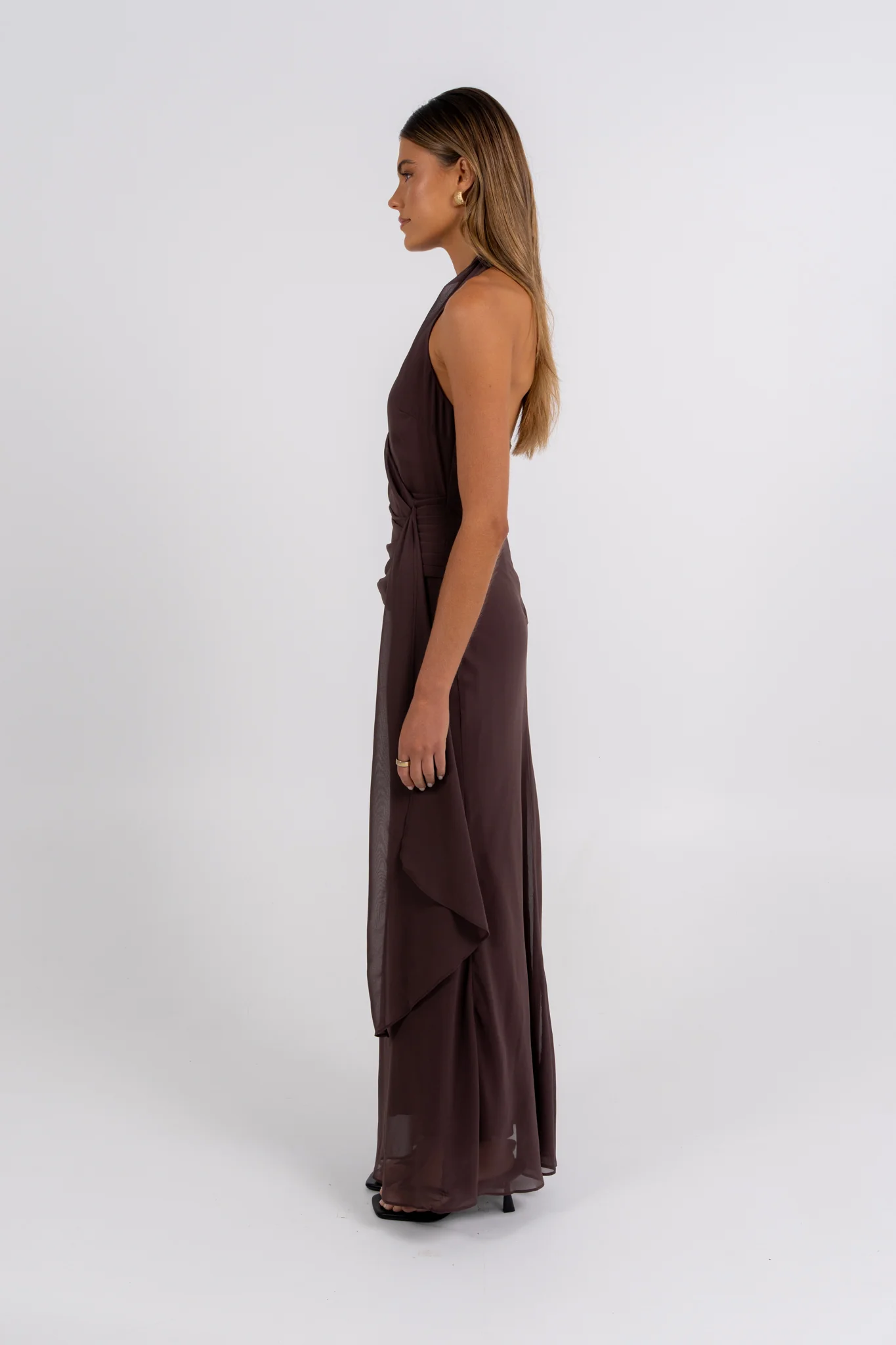 Rory Maxi Dress Chocolate - Image 7