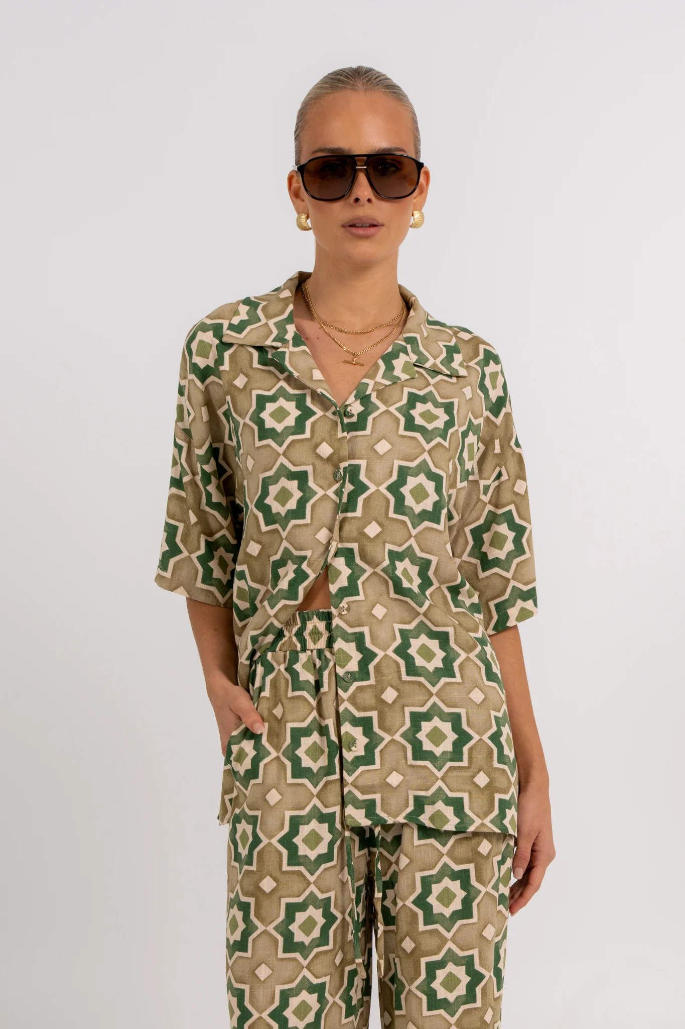 Citta Pants Khaki Tile - Image 5