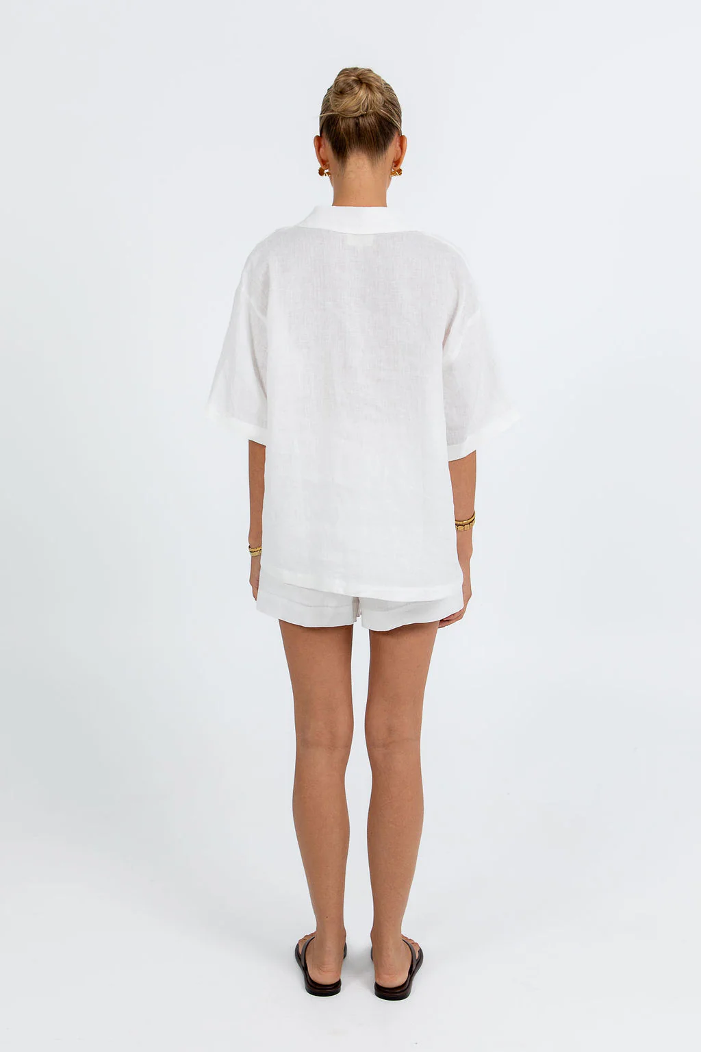 Santal Linen Shirt White - Image 5