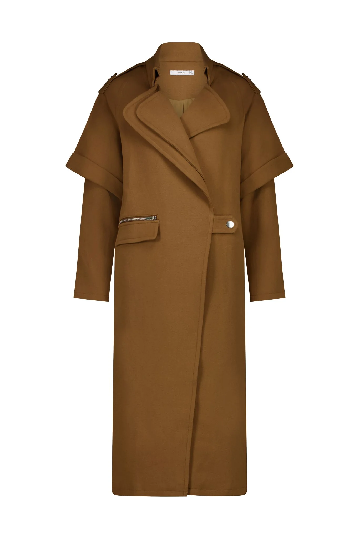 Sarah Trench Coat Tan Brown - Image 14