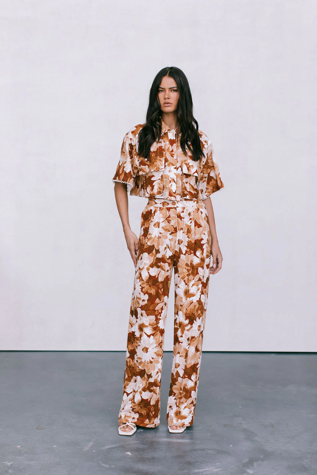 Sempre Pants Rust Floral