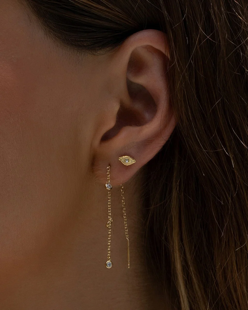 Elysian Earrings Gold - Image 2