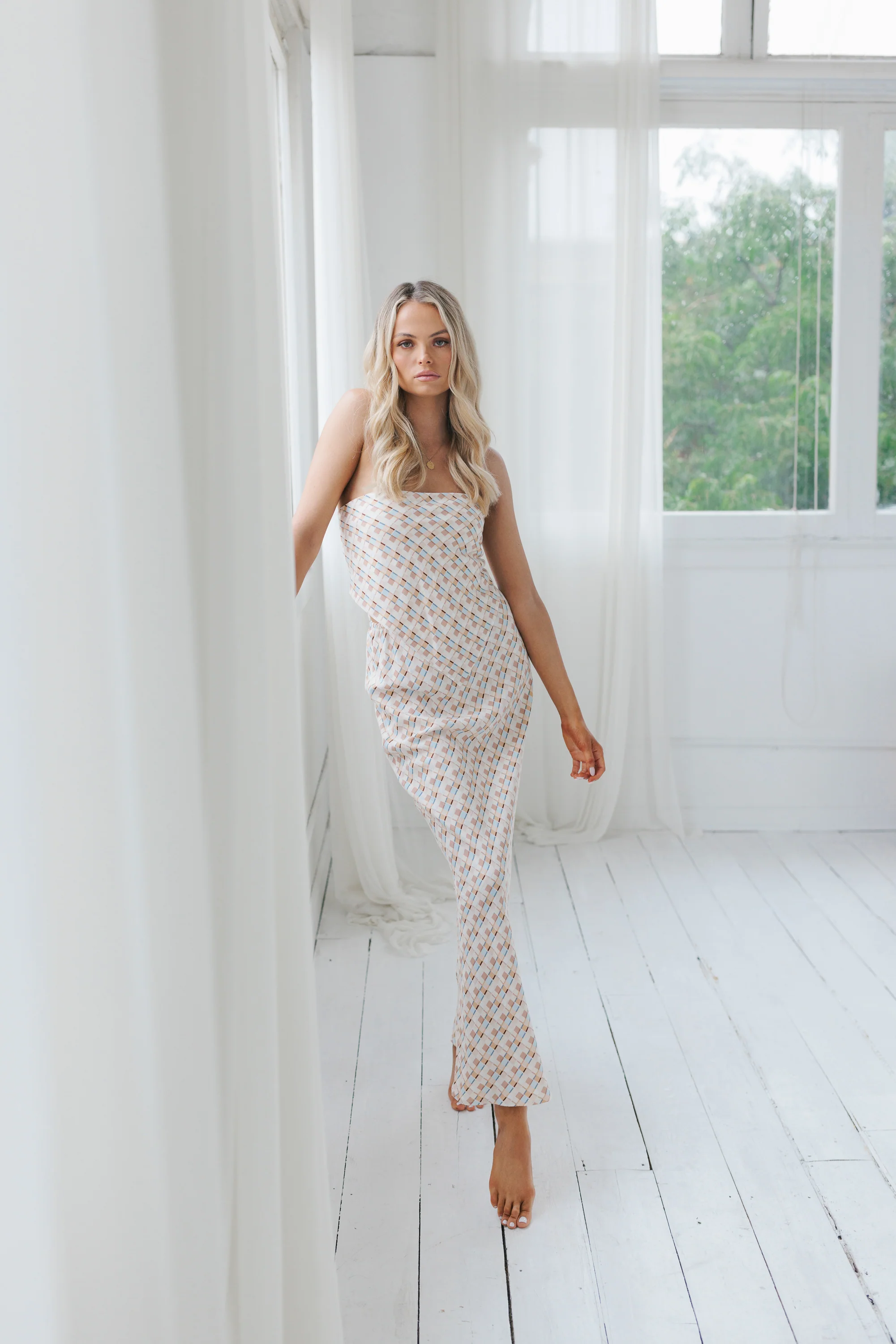 Sono Top Beige Check - Image 8