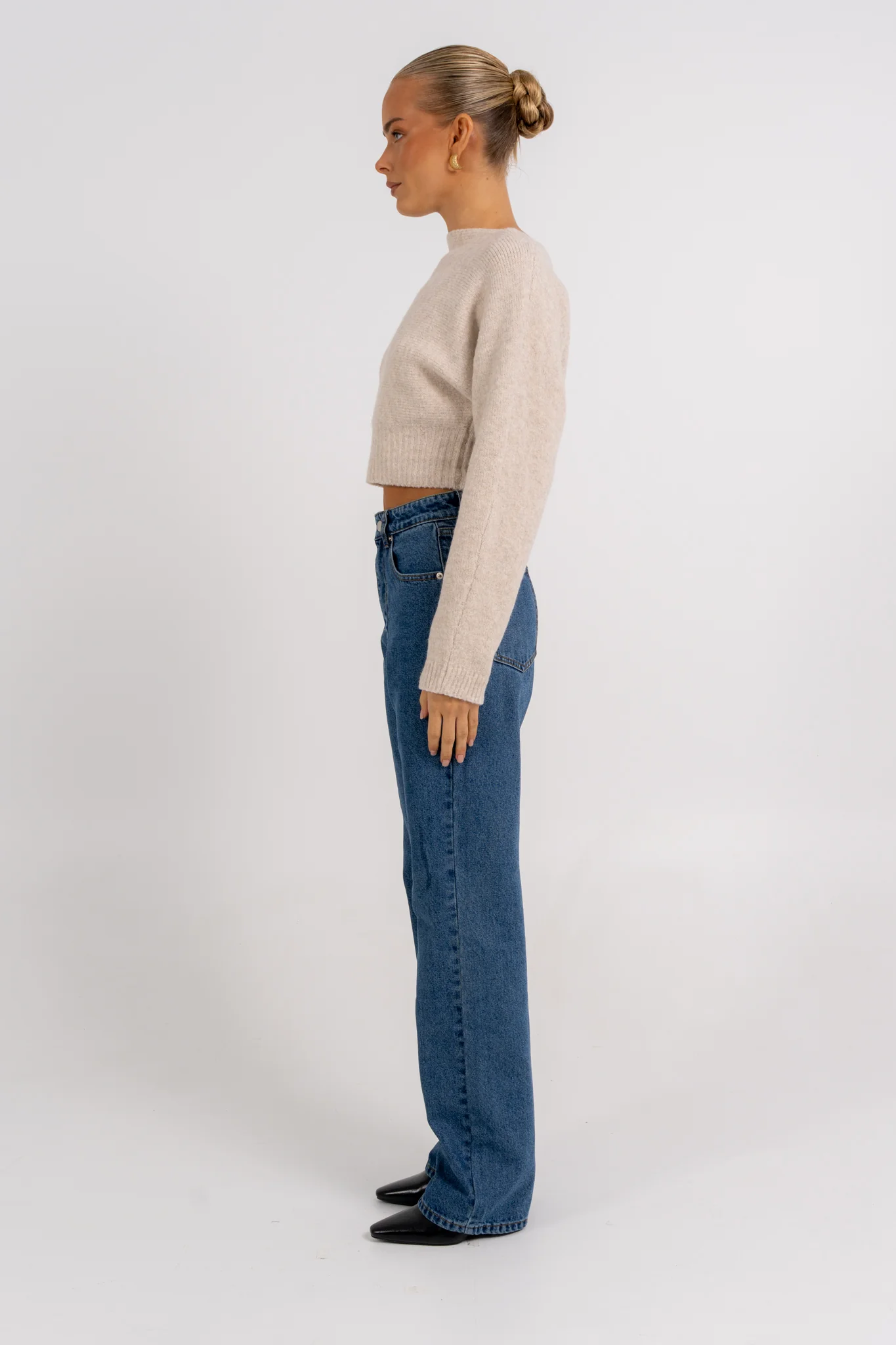 Sorrento Knit Jumper Oat Marle - Image 8