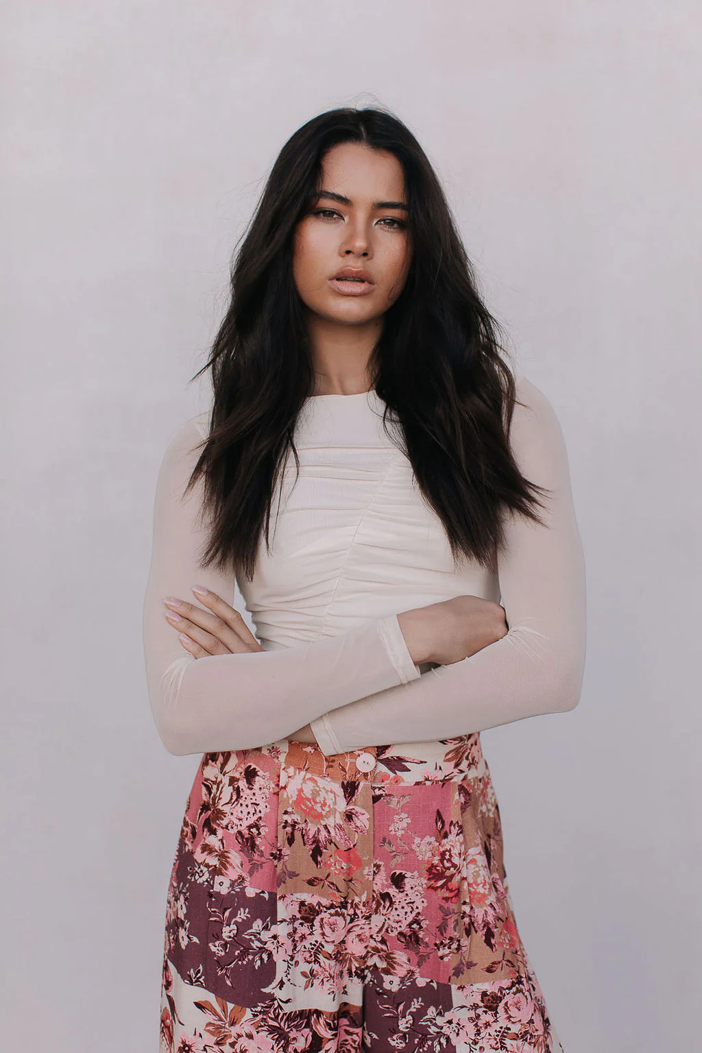 Stacey Long Sleeve Top Bone - Image 13