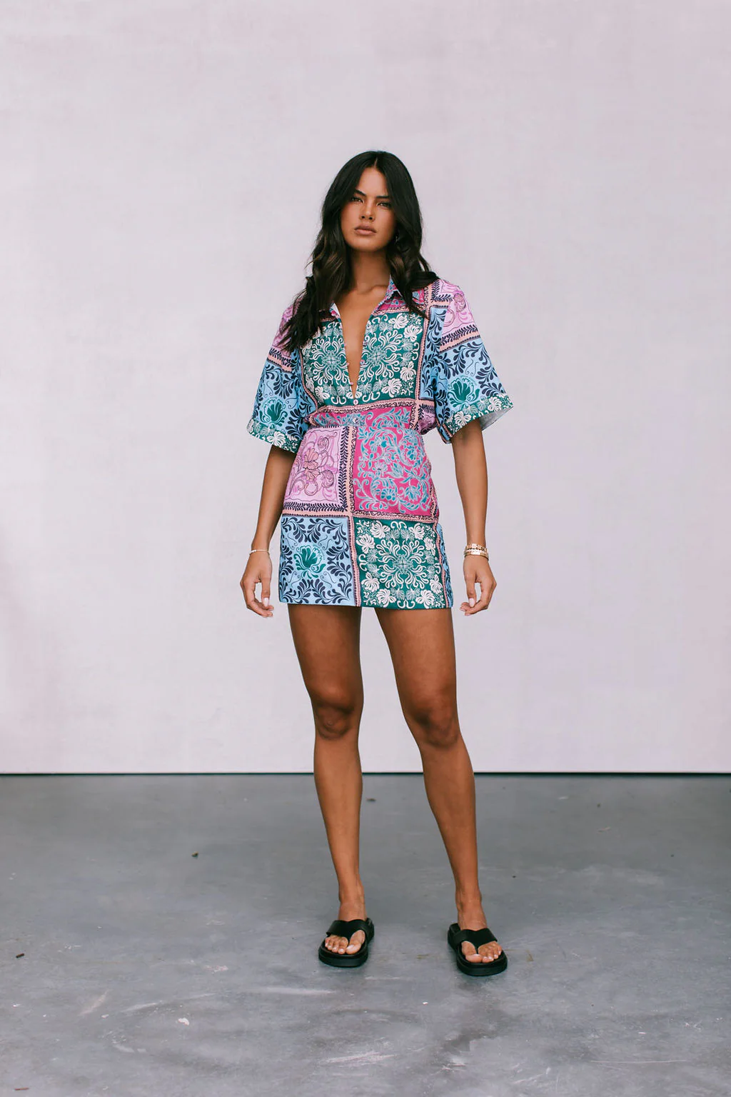 Loren Shirt Paisley Tile Print - Image 10