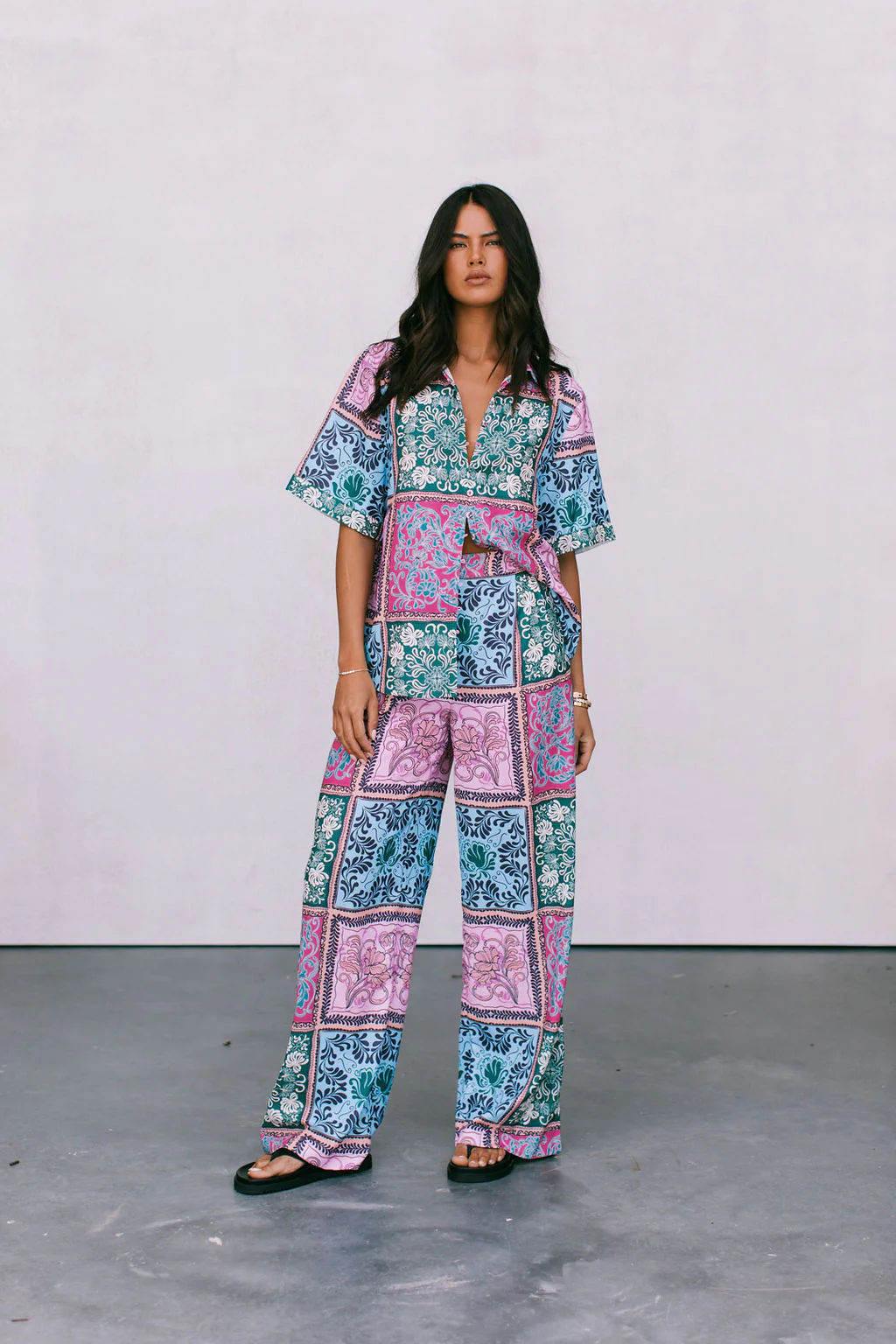 Loren Shirt Paisley Tile Print - Image 13
