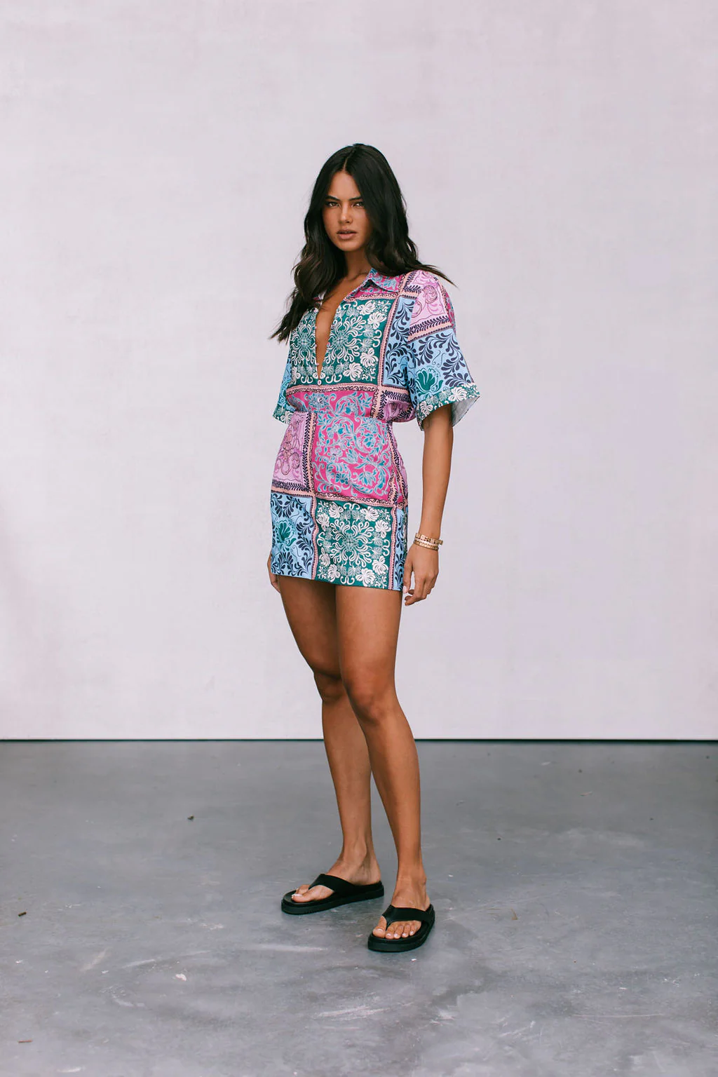 Loren Shirt Paisley Tile Print - Image 3