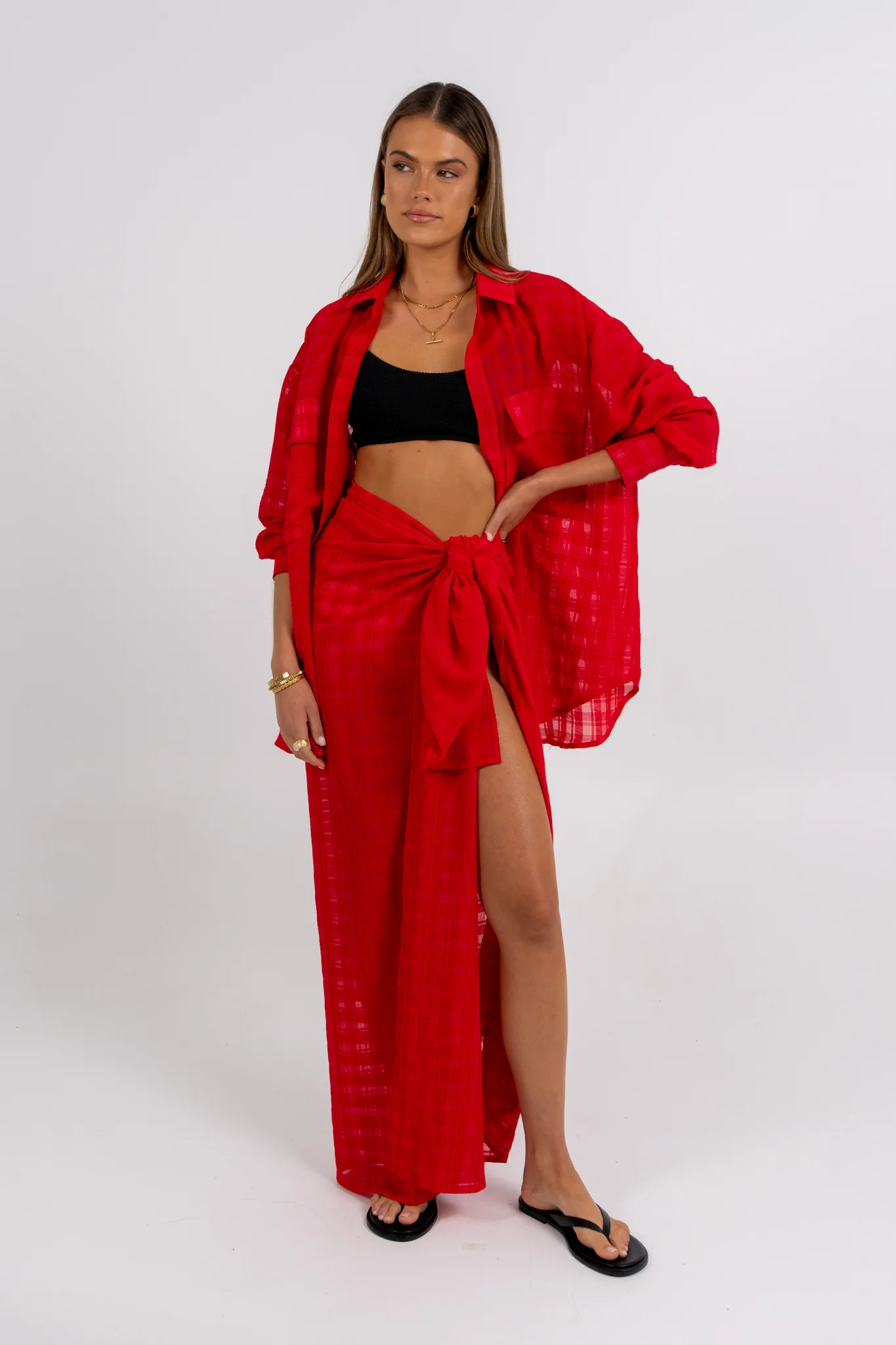 Tasha Pareo Red - Image 3