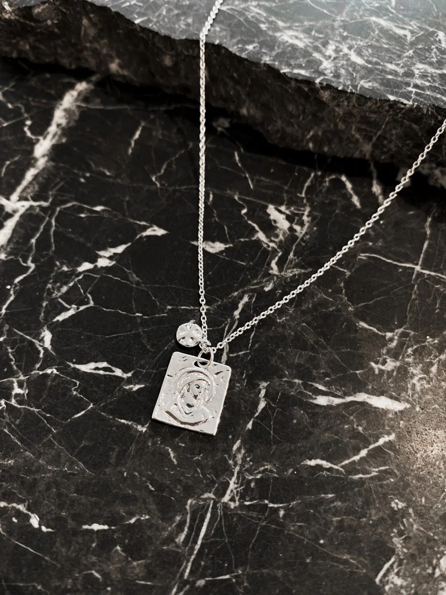Theta Necklace Silver - Image 7