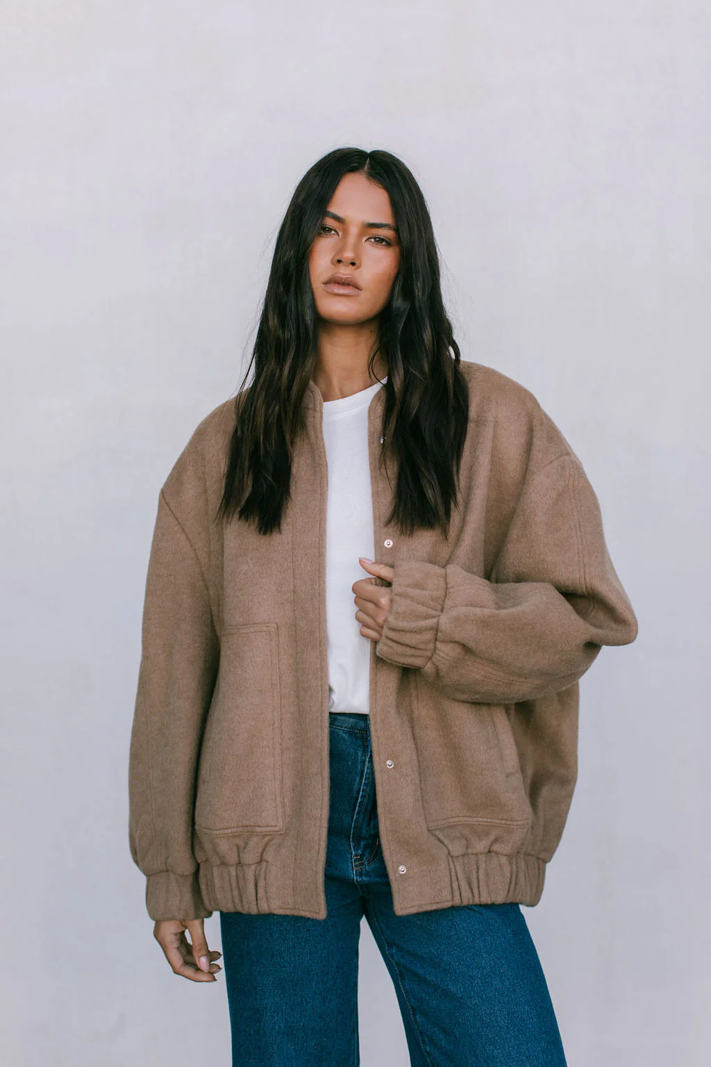 Tully Bomber Jacket Tan