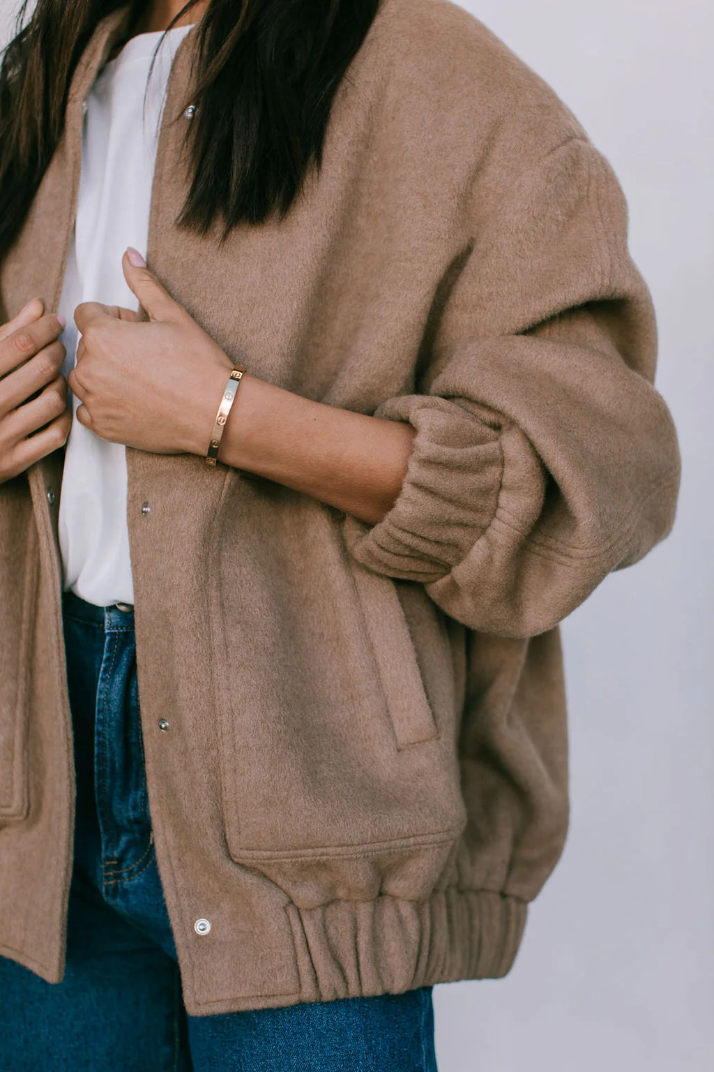 Tully Bomber Jacket Tan - Image 4