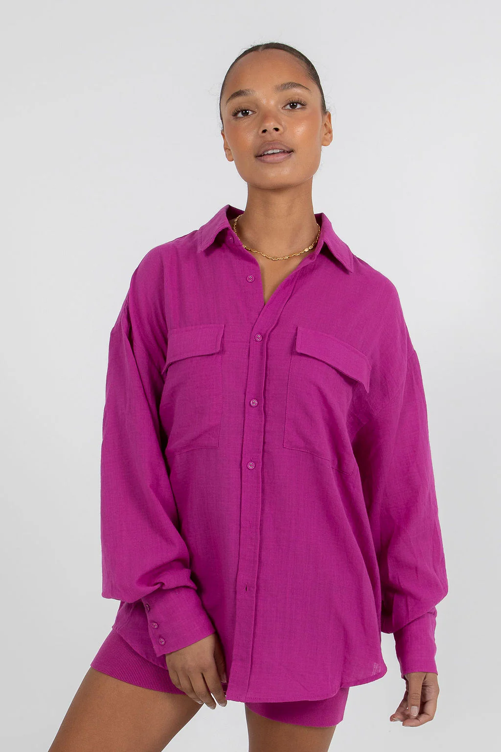 Rosette Shirt Magenta - Image 5