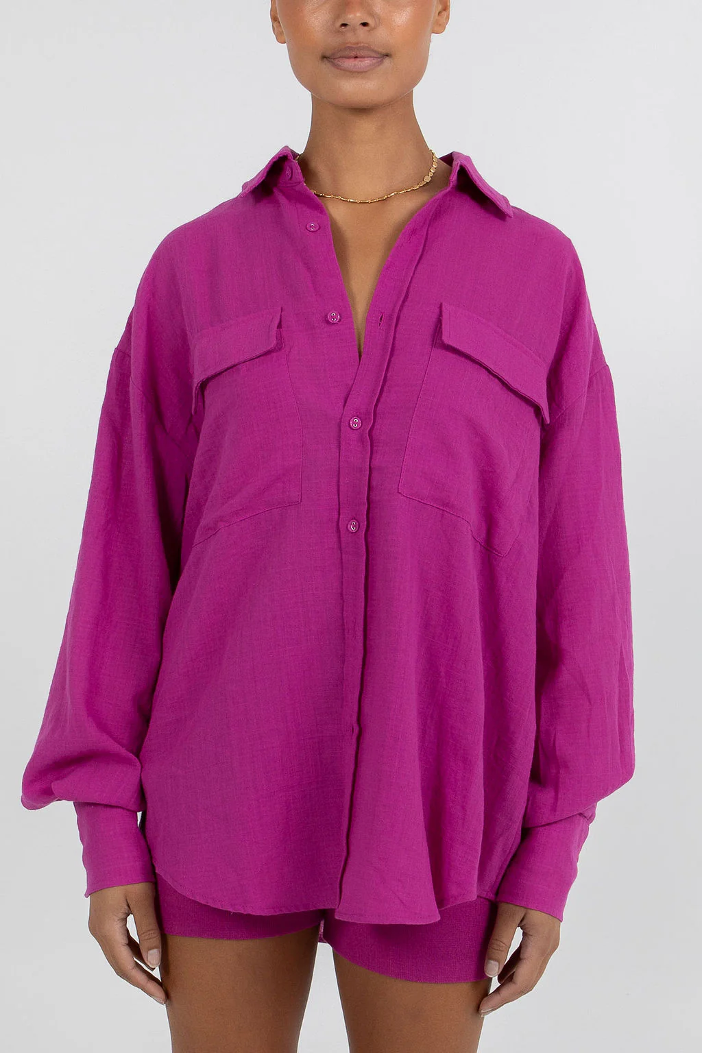 Rosette Shirt Magenta - Image 3