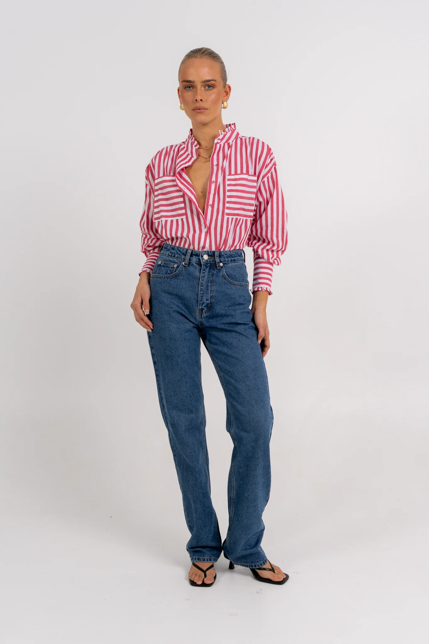 Uccella Shirt Red Stripe - Image 10