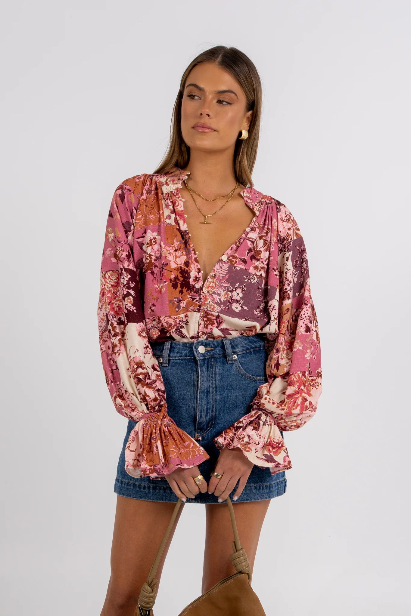 Undina Blouse Fleur Print - Image 7