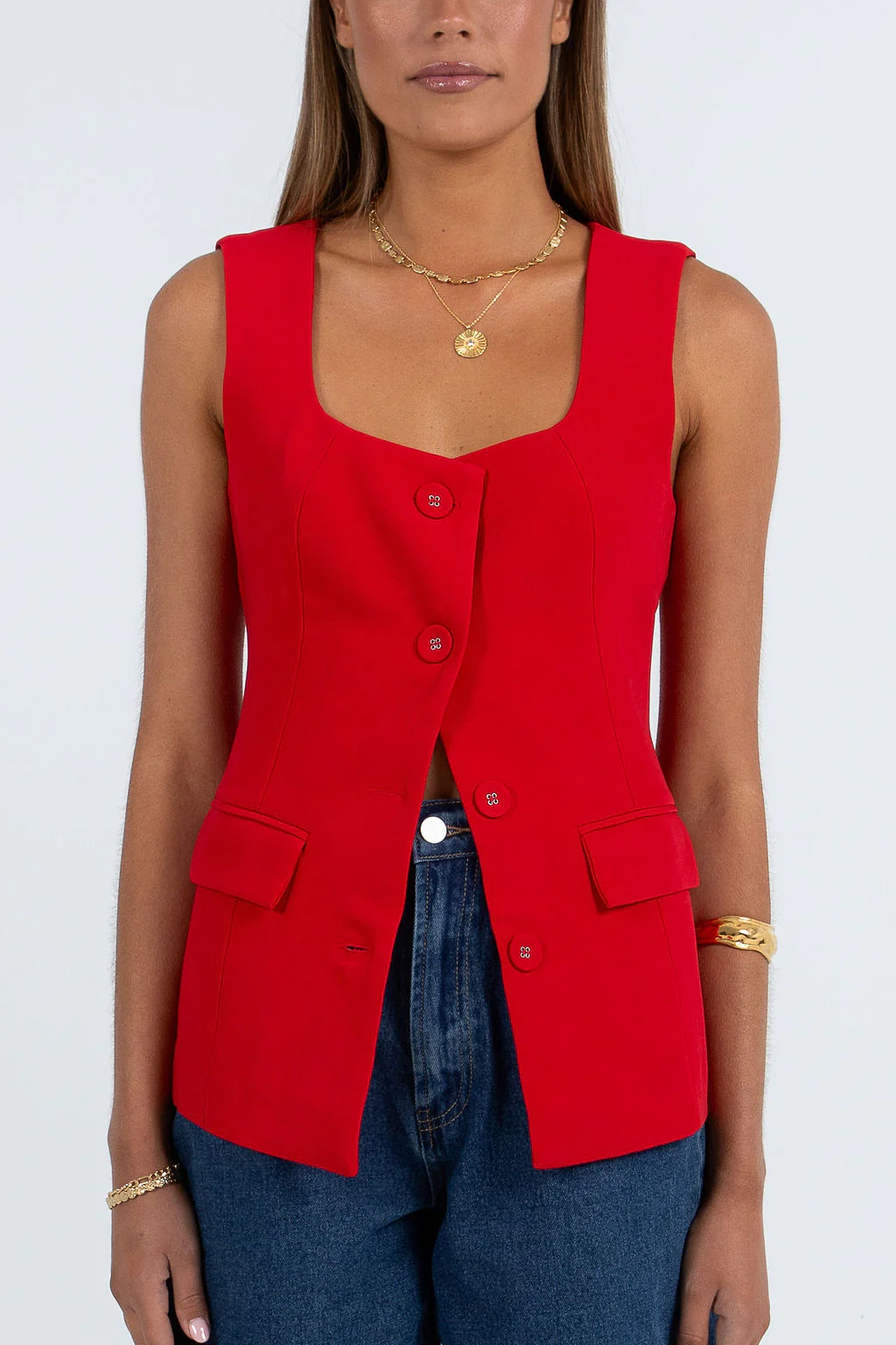 Valli Vest Red - Image 4