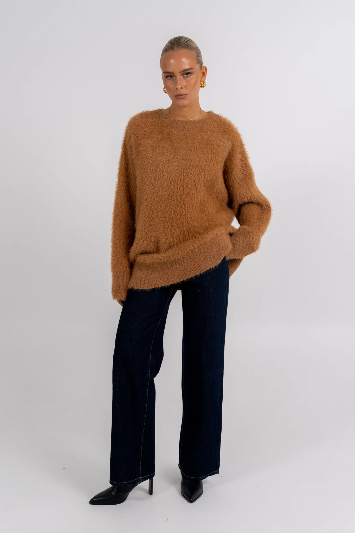 Willow Knit Jumper Tan - Image 6