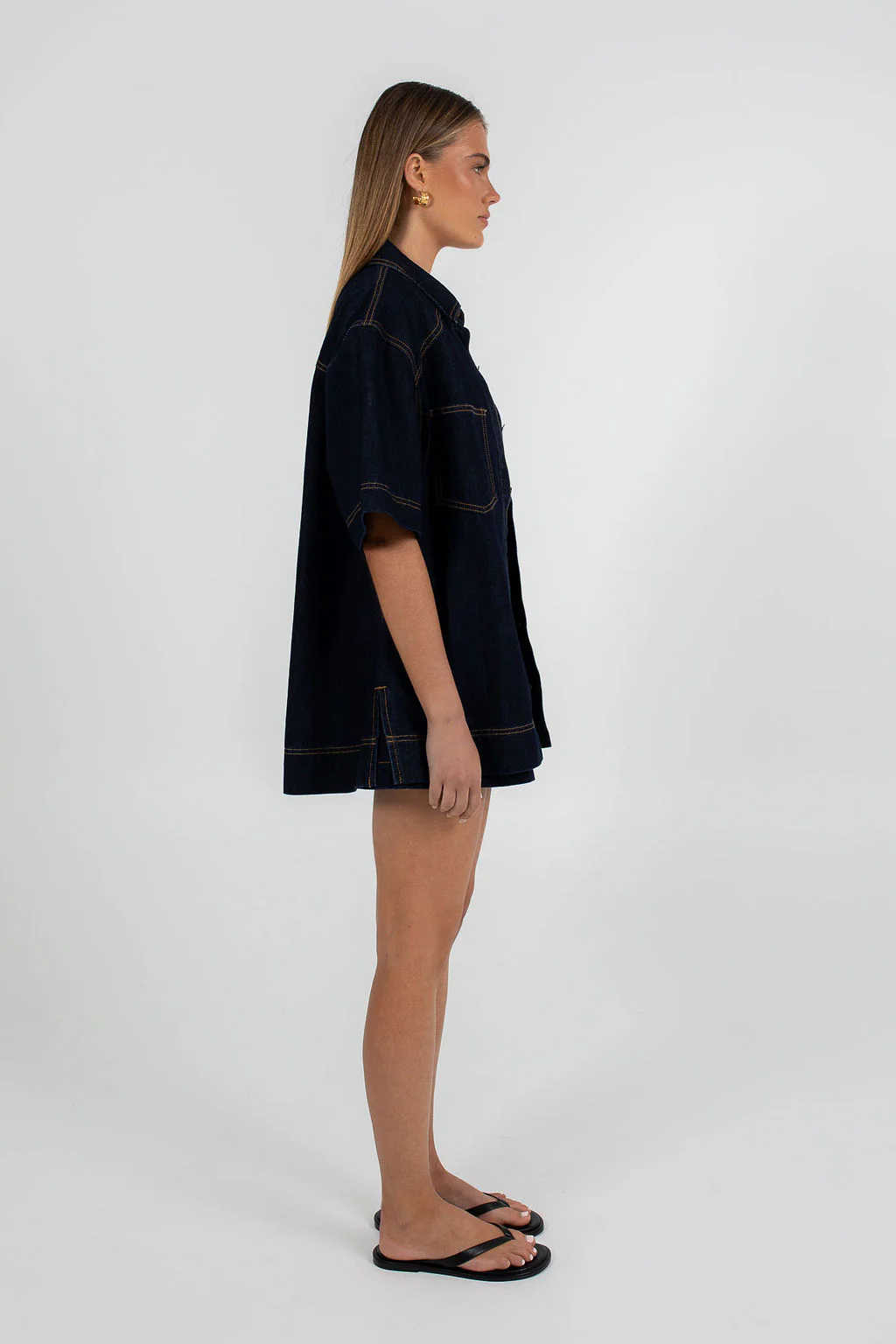 Veira Denim Shirt Indigo - Image 5