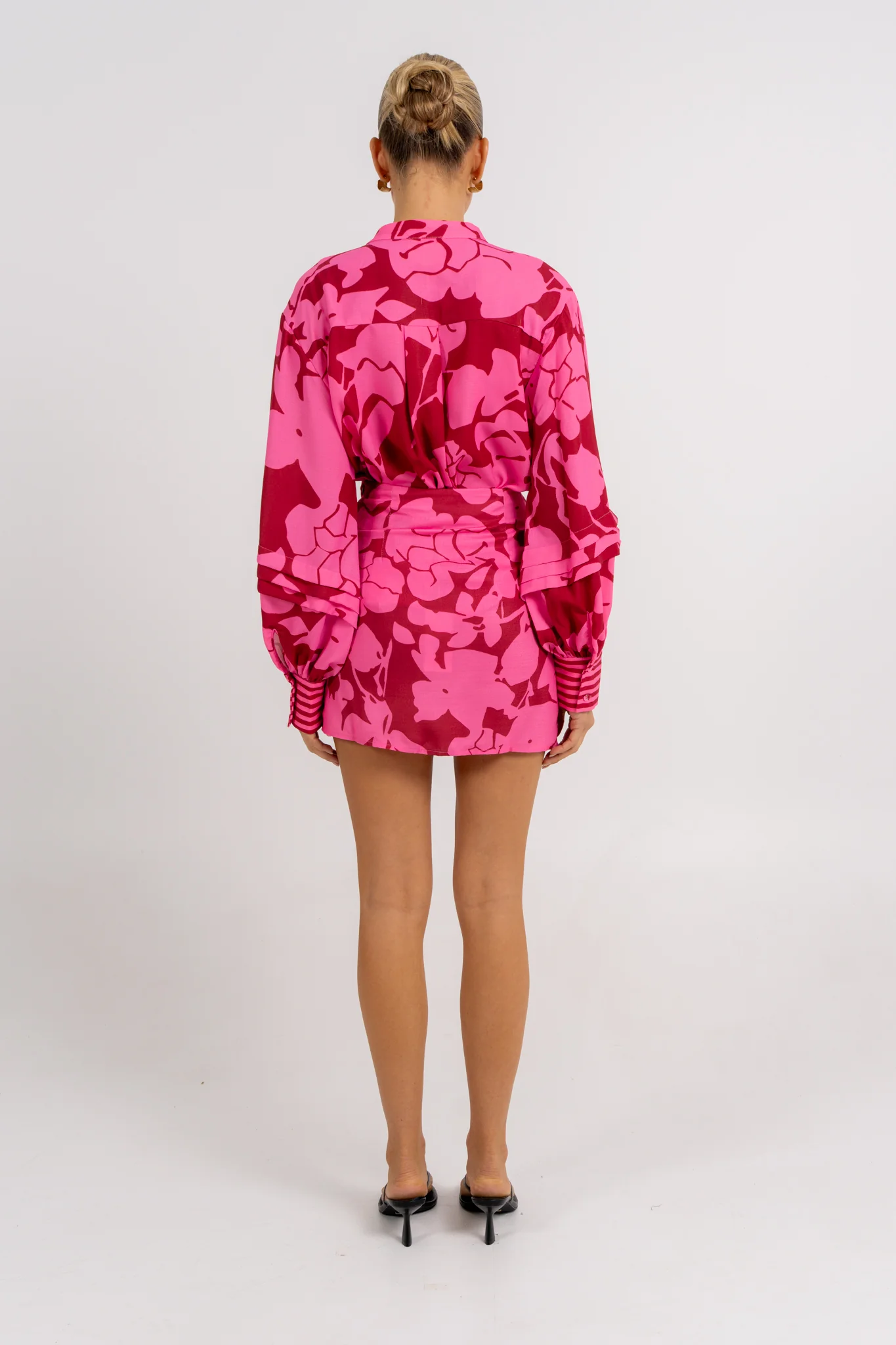 Vigo Mini Skirt Plum Floral - Image 4