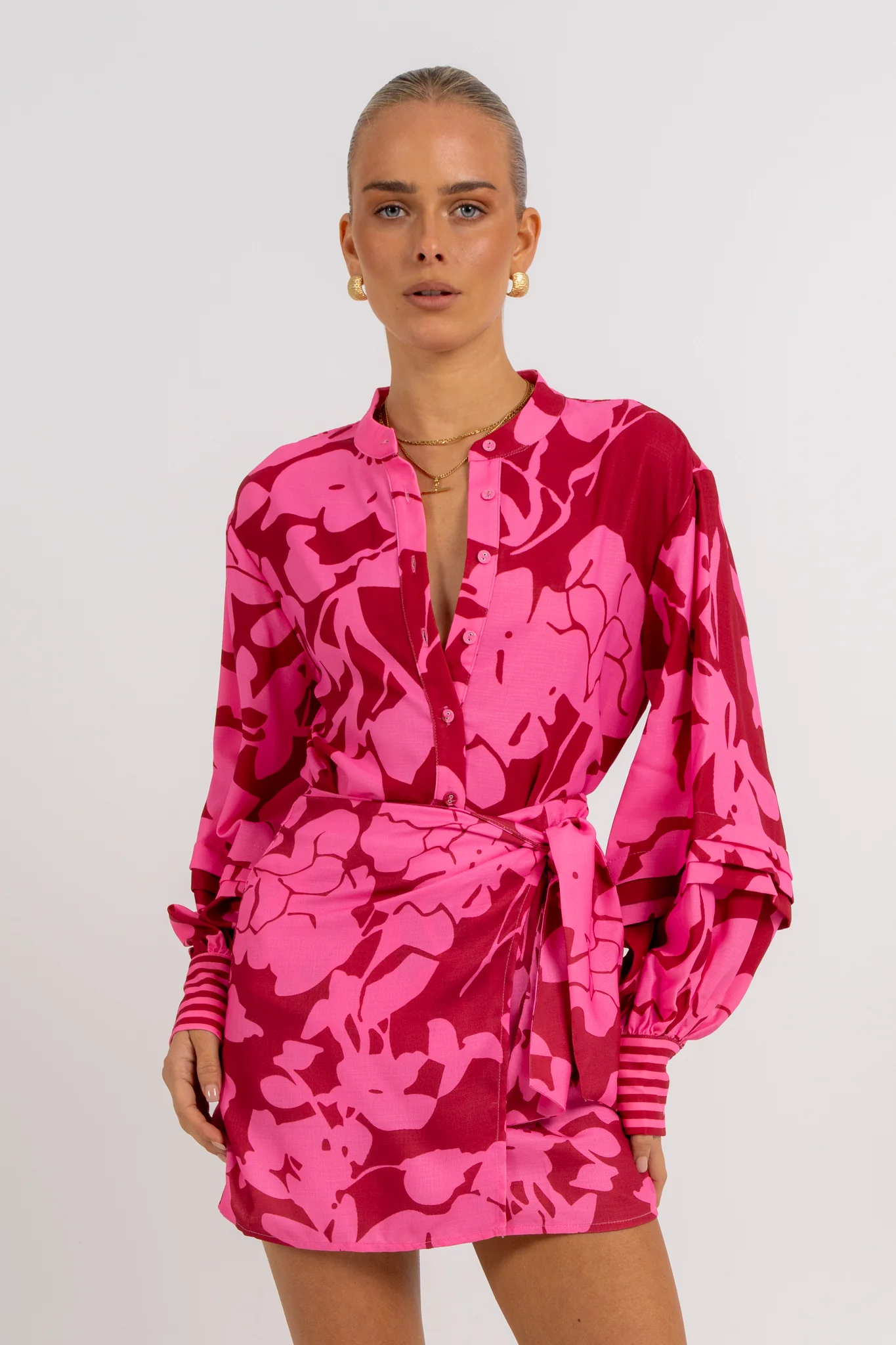 Vigo Mini Skirt Plum Floral - Image 5