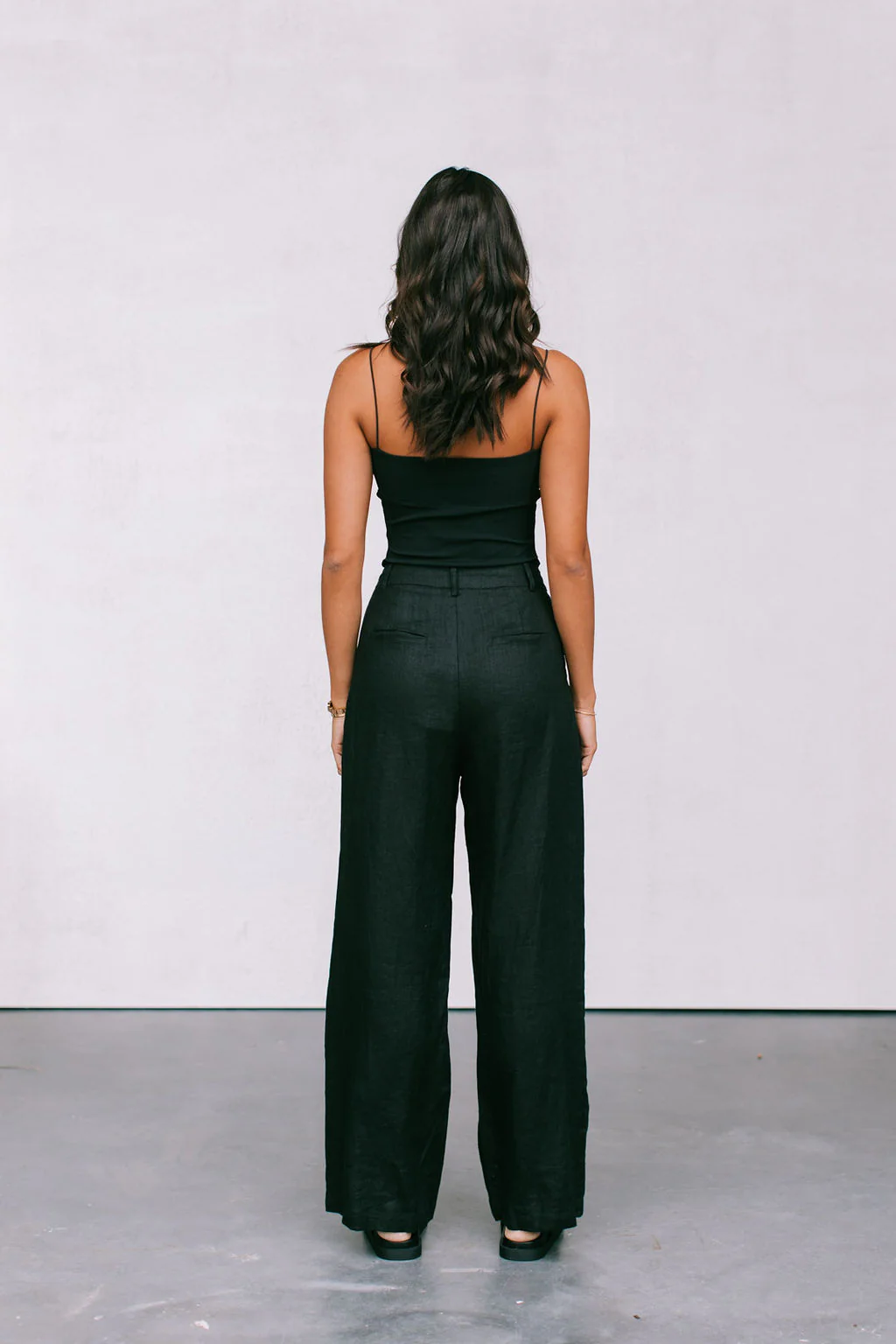 Vivien Linen Pant Black - Image 4