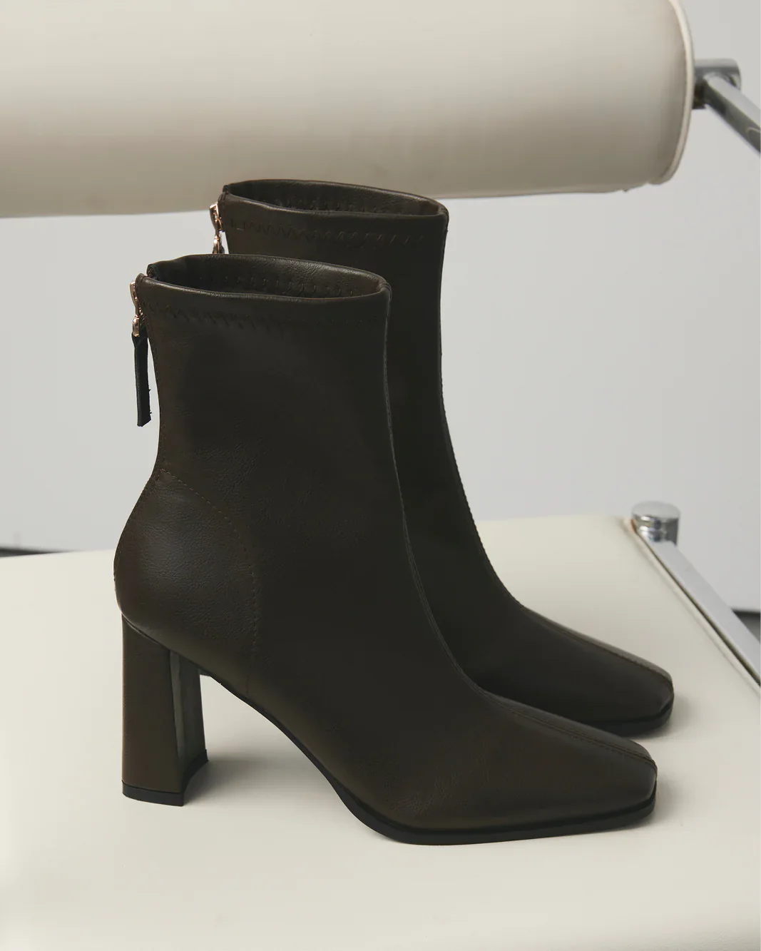 Zade Ankle Boots Dark Chocolate - Image 6