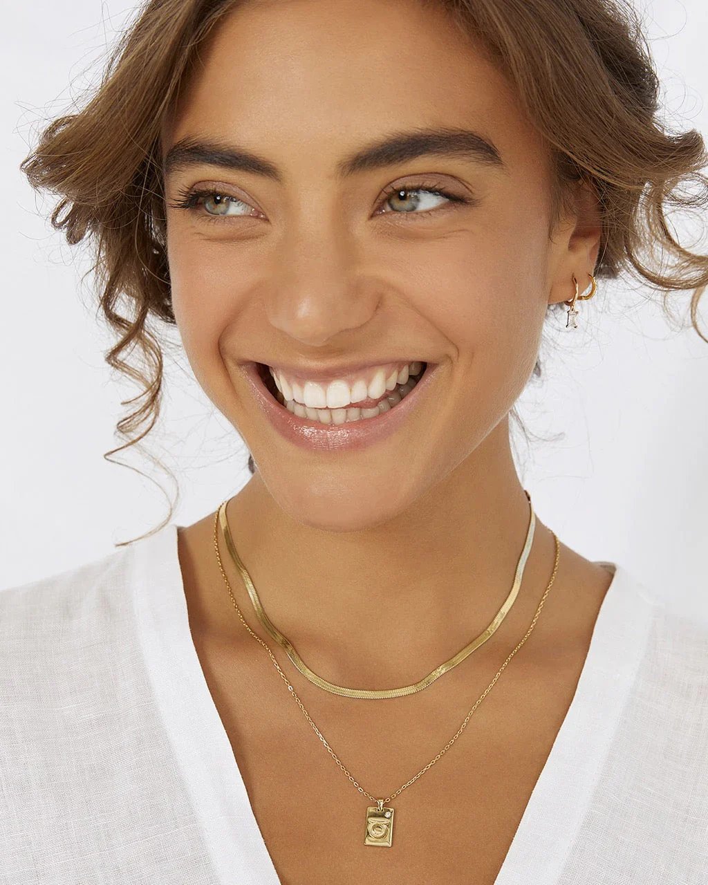 Zodiac Tag Necklace Gold - Image 8